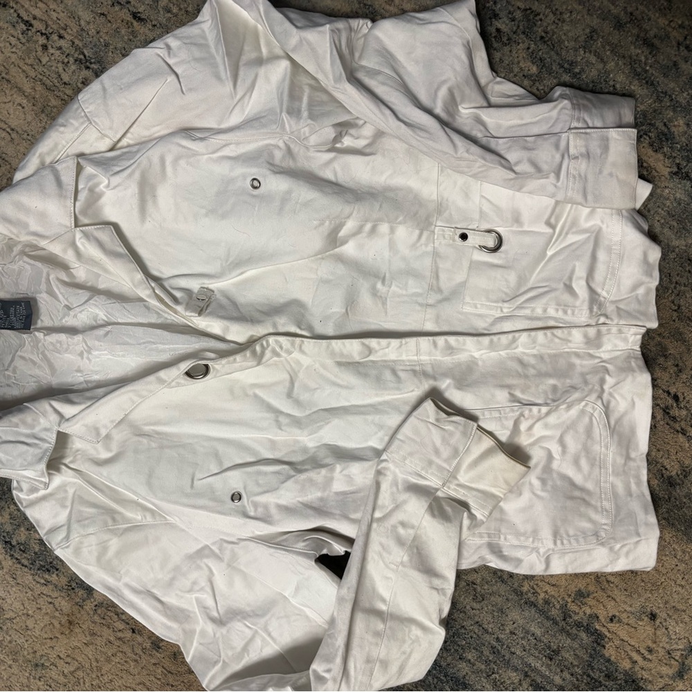 Men's White Utility Jacket